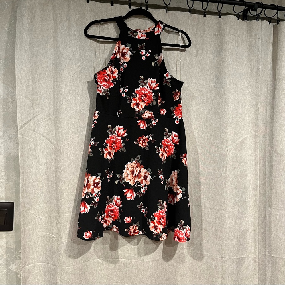 Summer halter top floral dress